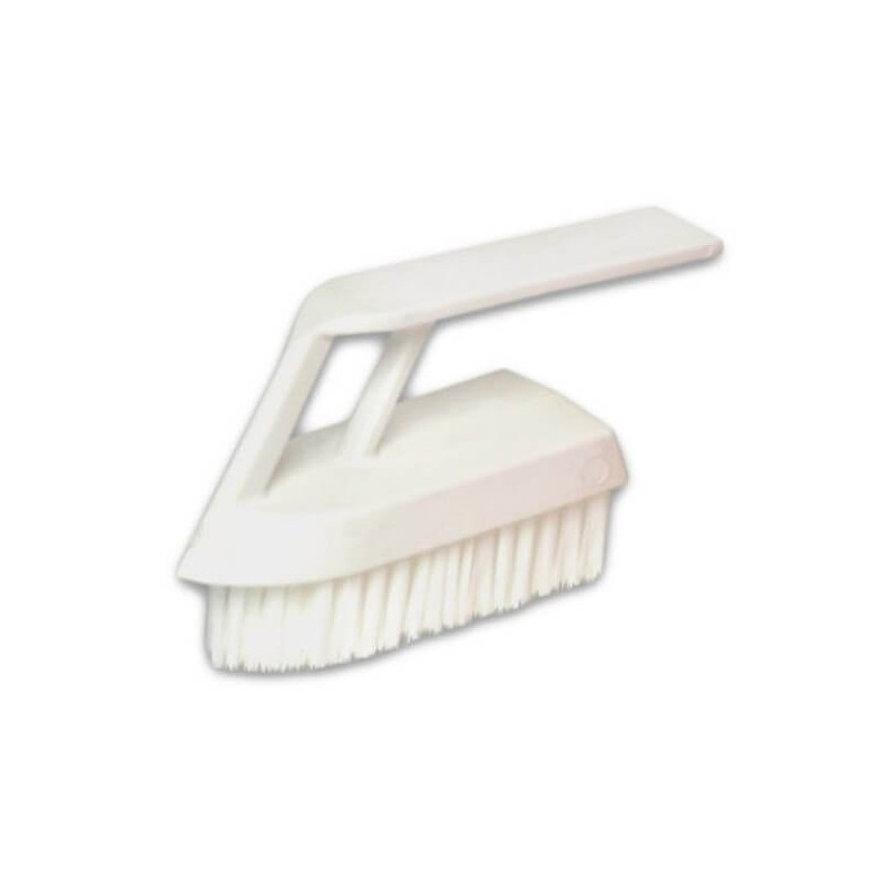 Brosse mains et ongles avec poignée BLANCHE