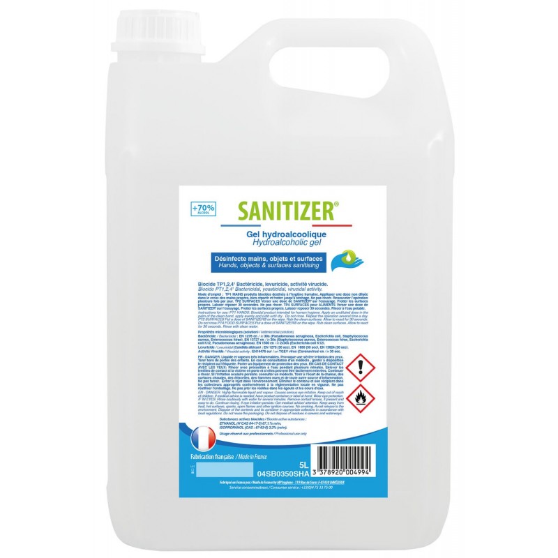 GEL SANITIZER - 5 L