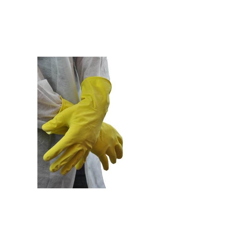 Gant ménage latex jaune