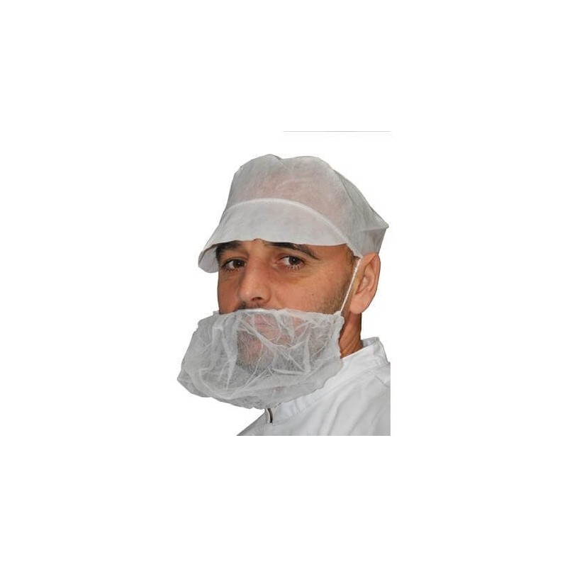 Cache barbe blanc